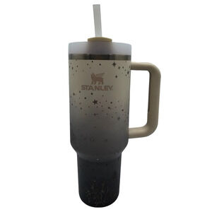 Custom Stanley 40 oz Quencher H2.0 FlowState tumbler Ombre Castle Floral